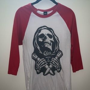 Obey baseball tee